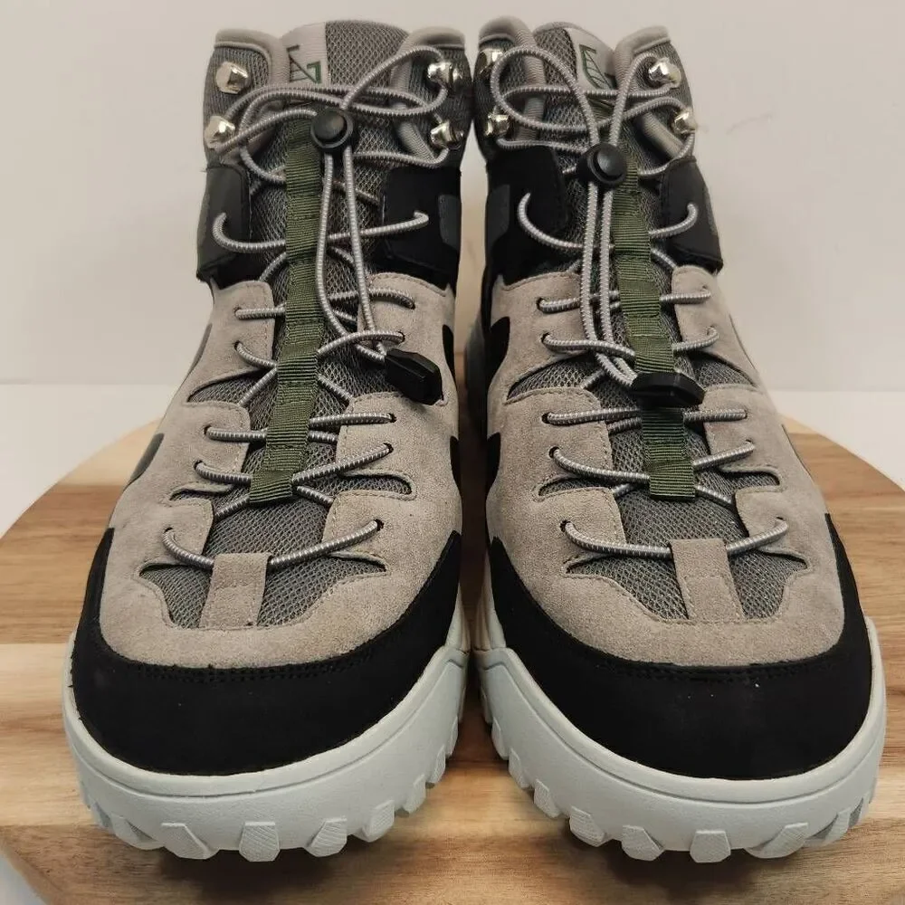 Hybrid Green Label Men's Casual Squill Sneakers Size 12 Black Gray